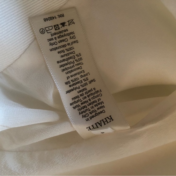 KHAITE Sam Mini Skirt White A line - Picture 9 of 9